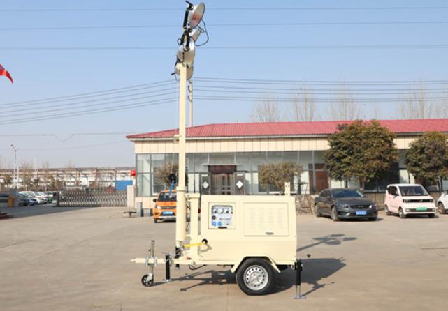 翔工的照明燈車，哪里需要哪里搬